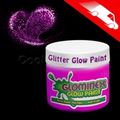 Glominex Glitter Glow Paint 8 Oz. Pink Jars